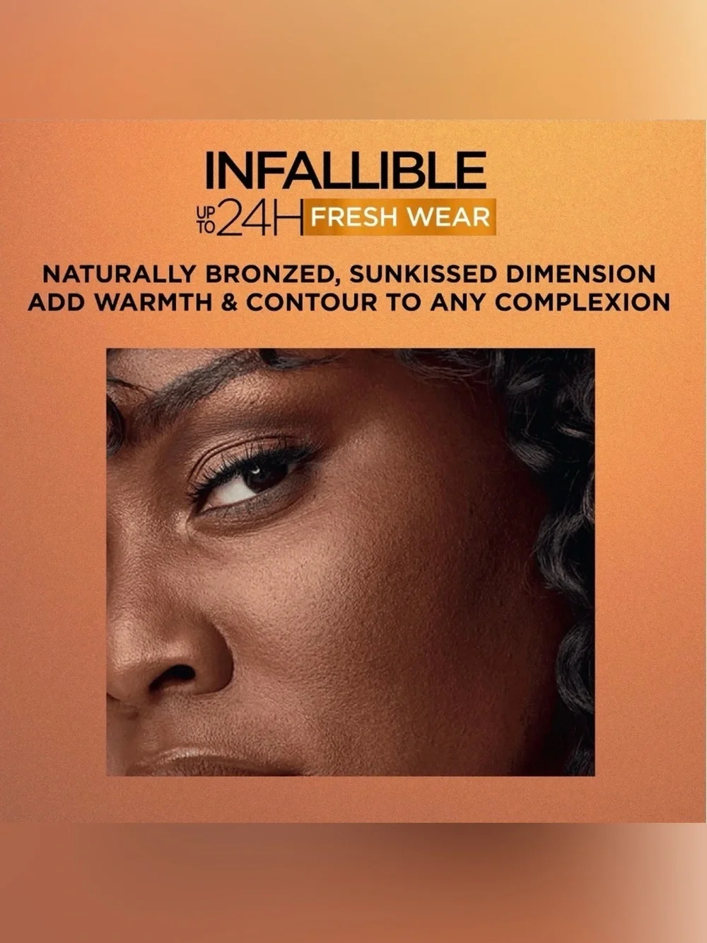 L'Oreal Infallible 24H Fresh Wear Bronzer - Deep Brown (500)